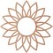Ekena Millwork Daisy Wood Fretwork Pierced Ceiling Medallion, Cherry, 22"OD x 7 5/8"ID x 1/4"T CMWP22X22X0250DACH - alternate 2